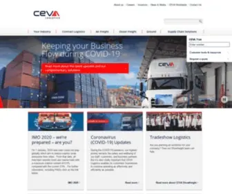 Cevalogistics.com(Supply chain management) Screenshot