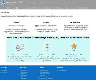 Cevapsitesi.com(Soru cevap sitesi) Screenshot