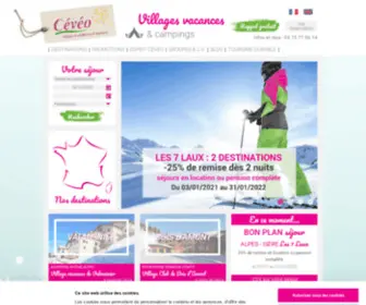 Ceveo.com(Village vacances et résidence de vacances) Screenshot