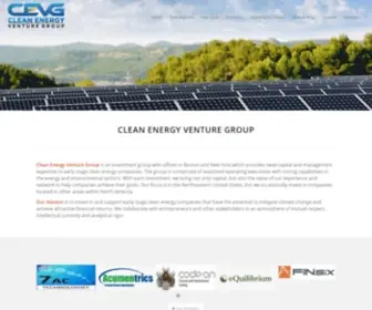 Cevg.com(Providing seed capital and management expertise to early stage clean energy companies) Screenshot