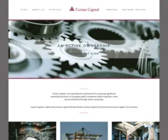 Ceviancapital.com(Cevian Capital) Screenshot