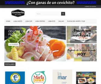 Cevicheriasenlima.com(Cevicherias en Lima) Screenshot