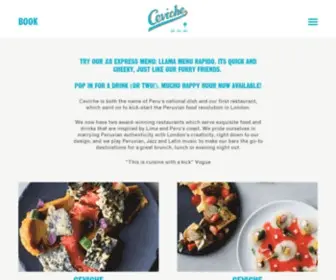 Cevicheuk.com(The Ceviche Family has one goal) Screenshot