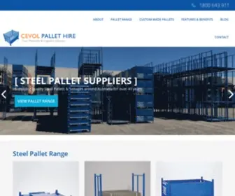 Cevol.com.au(Steel Pallet Cages & Stillages for Sale & Hire Melbourne) Screenshot