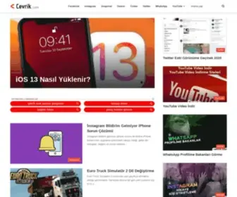Cevrik.com(Teknoloji Haberleri ve Nasıl Yapılır Rehberi) Screenshot