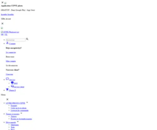 Cewe-Photoservice.be(CEWE Photoservice) Screenshot