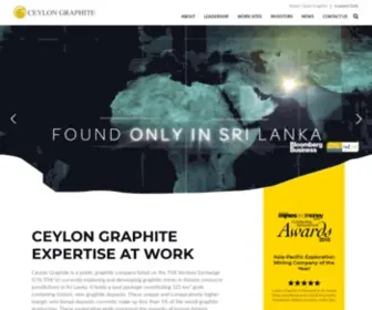 Ceylongraphite.com(Graphite Company) Screenshot