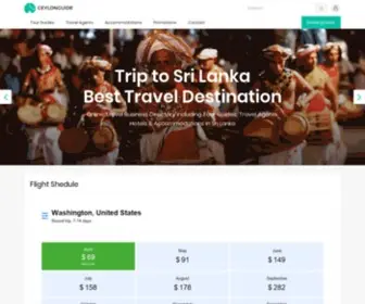 Ceylonguide.com(Sri Lanka Travel Business Directory) Screenshot