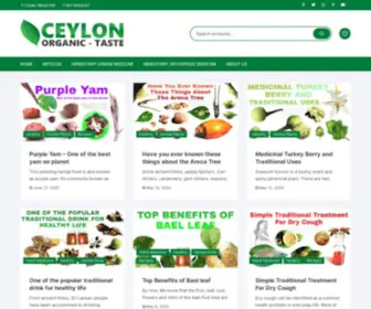 Ceylonorganictaste.com(Ceylon Organic Taste) Screenshot