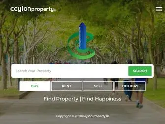 Ceylonproperty.lk(Lands, Houses, Apartments for Rent or Sale in Ceylon Property) Screenshot