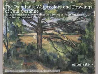Cezannecatalogue.com(The Paintings) Screenshot