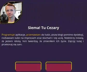 Cezarywalenciuk.pl(Cezary) Screenshot