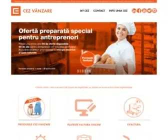 Cezinfo.ro(Furnizor de Energie Electrica si Gaze Naturale @ CEZ Vanzare) Screenshot
