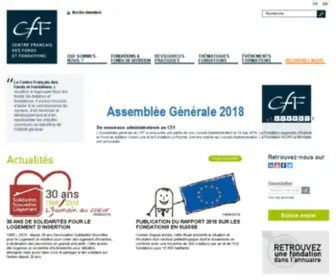 CF-Fondations.fr(Accueil du Centre Français des Fonds et Fondations) Screenshot