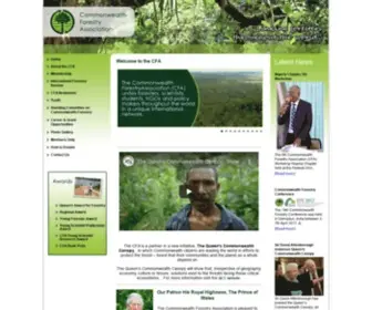 Cfa-International.org(Commonwealth Forestry Association) Screenshot