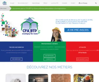 Cfabtp-Moselle.org(CFA BTP MOSELLE) Screenshot