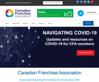 Cfa.ca(Canadian Franchise Association) Screenshot