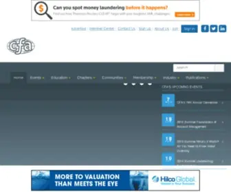Cfa.com(CFA Institute) Screenshot