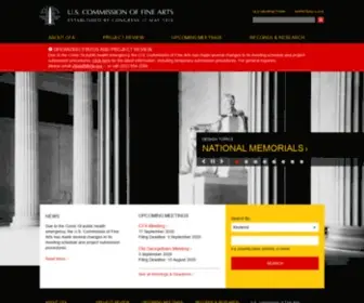 Cfa.gov(Commission of Fine Arts) Screenshot