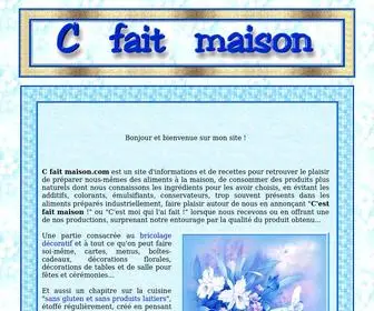 Cfaitmaison.com(Site sur le fait maison) Screenshot