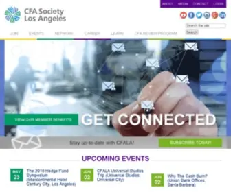 Cfala.org(CFA Society Los Angeles) Screenshot