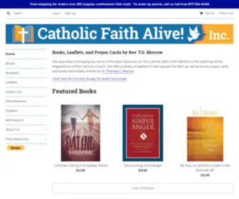 Cfalive.com(Catholic Faith Alive) Screenshot