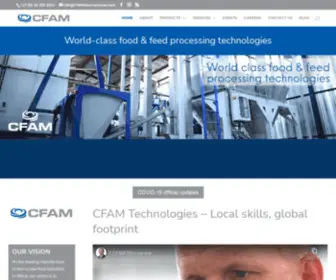 Cfaminternational.com(Food Extruder Africa) Screenshot