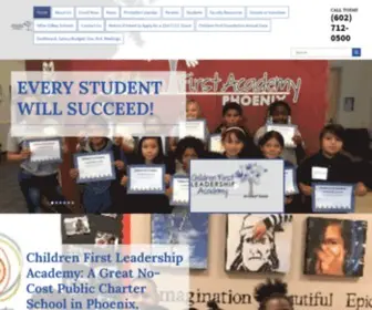Cfaphoenix.org(Children First Leadership Academy) Screenshot