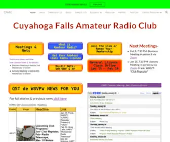 Cfarc.org(Cuyahoga Falls Amateur Radio Club) Screenshot