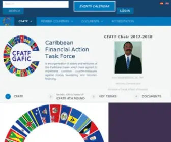 Cfatf-Gafic.org(Caribbean Financial Action Task Force (CFATF)) Screenshot