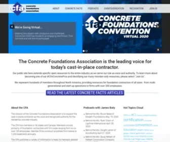 Cfawalls.org(The voice and recognized authority for the poured concrete industry) Screenshot