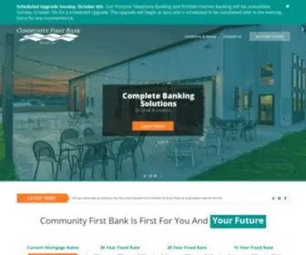 Cfbank.com(Community first bank) Screenshot