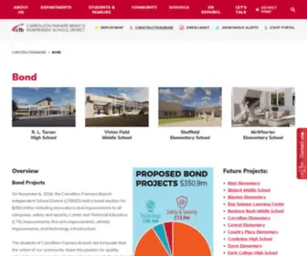 CFbbond.com(Carrollton-Farmers Branch ISD) Screenshot