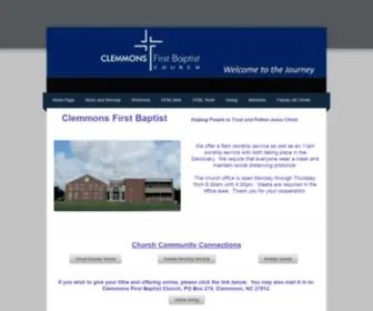 CFBctoday.org(Clemmons First Baptist Church                Reaching Our Changing World for Christ) Screenshot