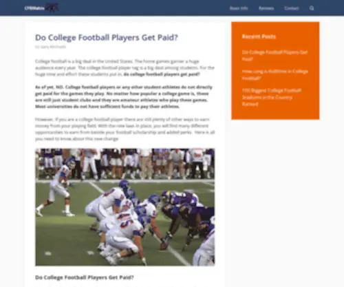 CFbmatrix.com(Unbiased reviews for sporting goods) Screenshot