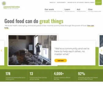 CFccanada.ca(Community Food Centres Canada) Screenshot