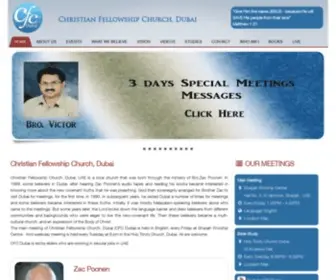 CFCDubaichurch.com(Christian Fellowship Church) Screenshot