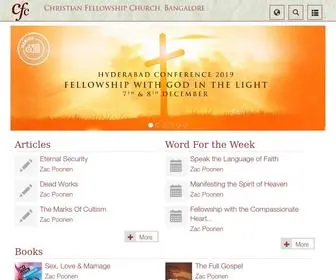 Cfcindia.com(Bangalore Church) Screenshot