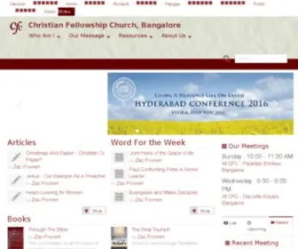 Cfcindia.net(Bangalore Church) Screenshot