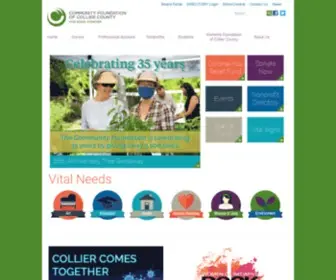 Cfcollier.org(Community Foundation of Collier County) Screenshot