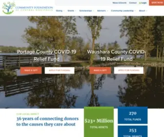 CFcwi.org(Community Foundation of Central Wisconsin) Screenshot