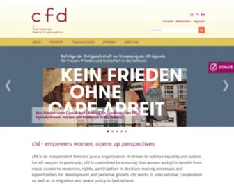 CFD-CH.org(Cfd Christlicher Friedensdienst) Screenshot