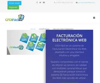 Cfdifacil.mx(Inicio) Screenshot