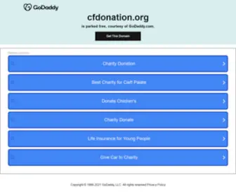 Cfdonation.org(CF Donation) Screenshot