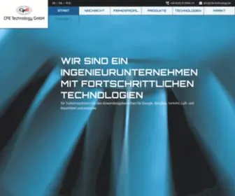 Cfe-Technology.de(CFE Technology GmbH) Screenshot