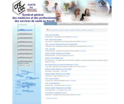 CfecGc-Santetravail.fr(CFE-CGC Santé au Travail) Screenshot