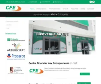 Cfe.com.tn(Centre financier aux entrepreneurs) Screenshot