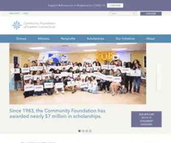 Cfect.org(The Community Foundation of Eastern Connecticut) Screenshot