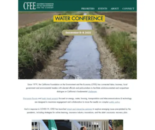 Cfee.net(California nonprofit policy institution) Screenshot