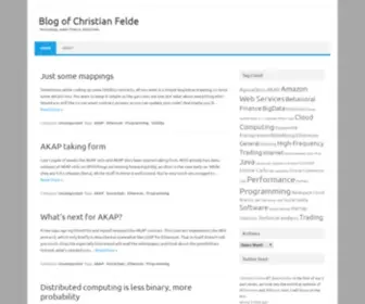 Cfelde.com(Blog of Christian Felde) Screenshot